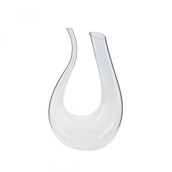 SWAN NECK DECANTER GRAND VINS 35 OZ BERD & GOLD
