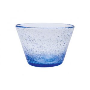 BOWL 5 OZ 11 X 7.5 X 5.5 CM BLUE BUBBLES