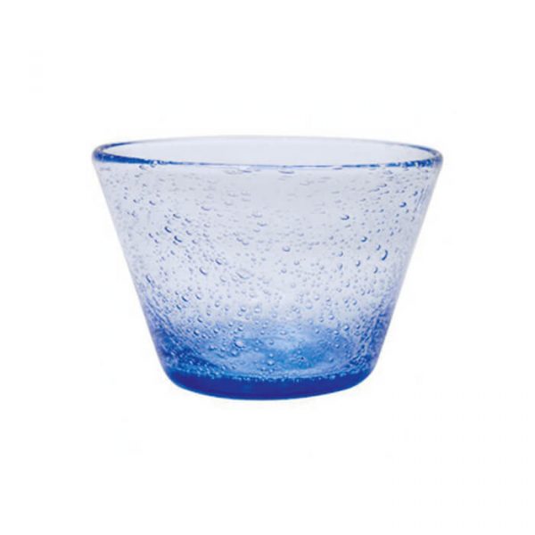 BOWL 5 OZ 11 X 7.5 X 5.5 CM BLUE BUBBLES